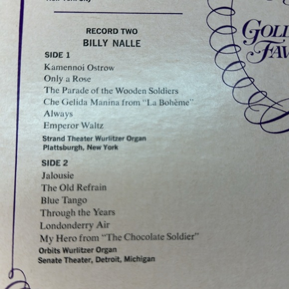 The Organ Plays Golden Favorites, 4 Record Set, Vinyl Record LP - Picture 4 of 6